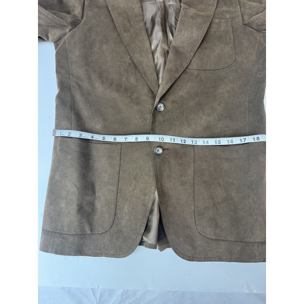 Vintage Marshall Field & Company Microsuede Blazer Brown USA Measures Men's 42 - Picture 5 of 12